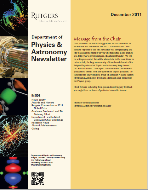 alumni newsletter december 2011