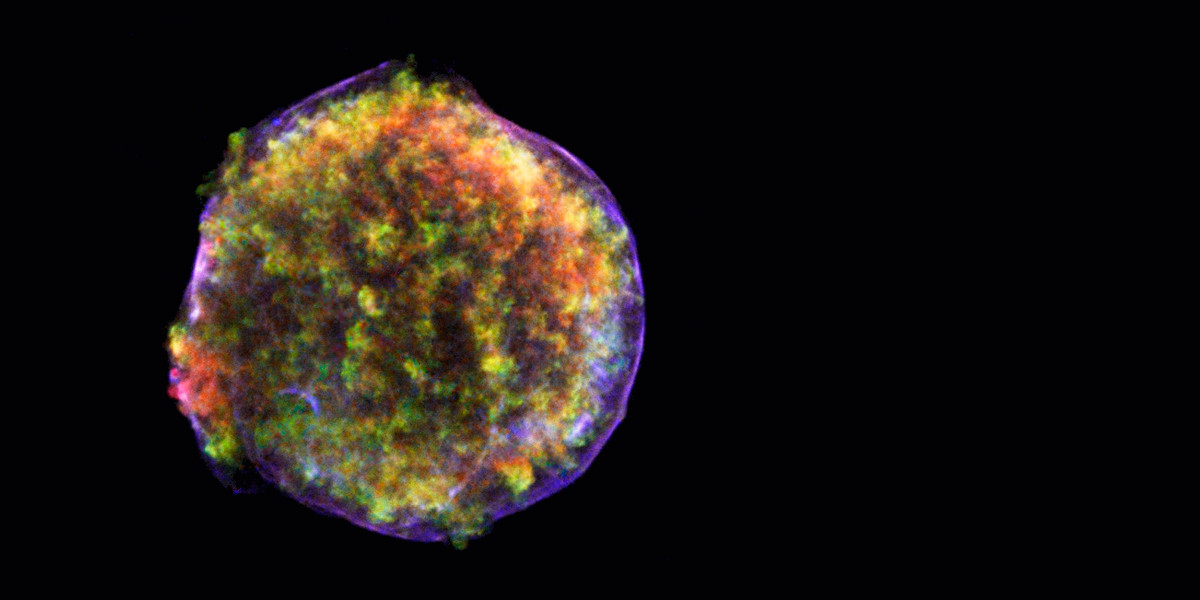 Image of Tycho supernova remnant. Credit: NASA/CXC/Rutgers (J.Warren & J.Hughes et al.)